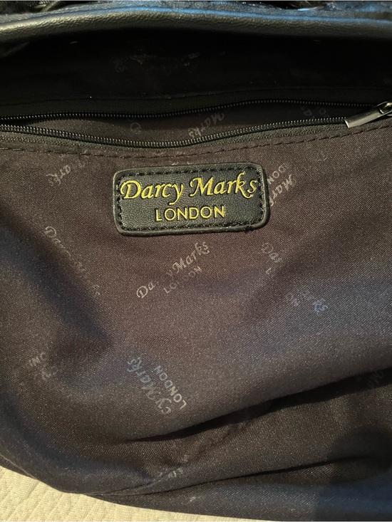 Darcy Mark London Black Floral-Embossed Mini Backpack Vegan leather main image 6
